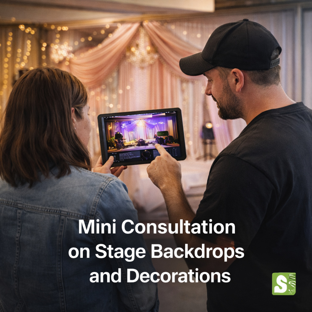 Mini Consultation on Stage Backdrops and Decorations